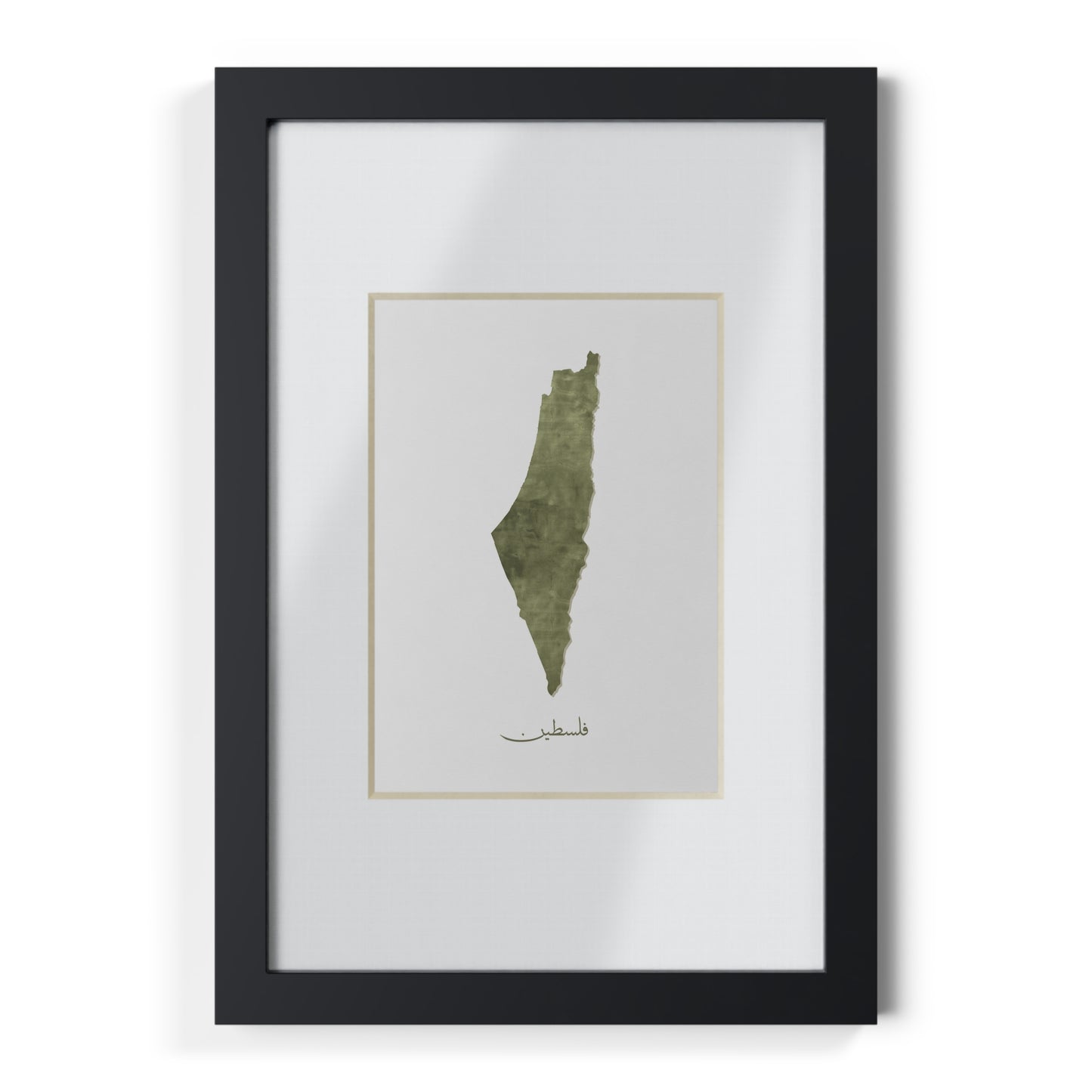 Green Map of Palestine, Framed