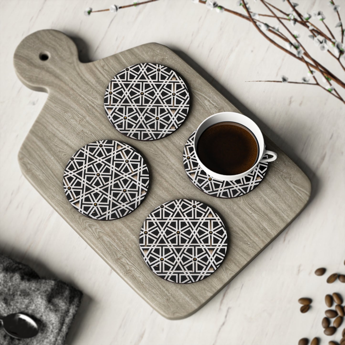 Black & White Coasters